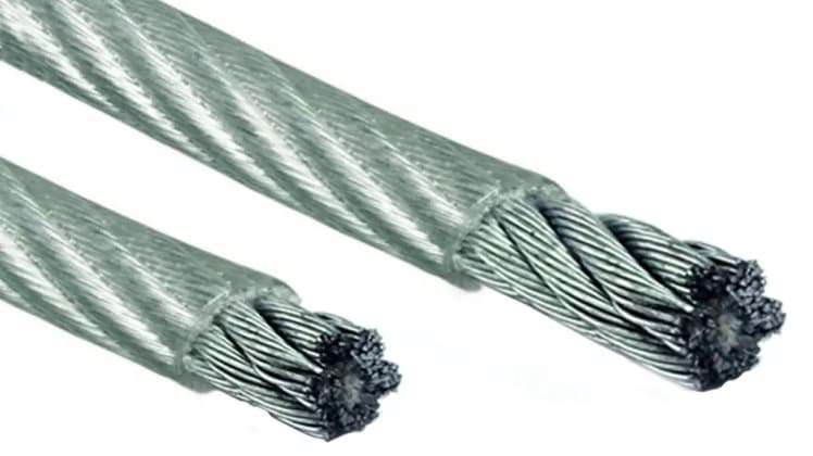 Трос у ПВХ оболонці: переваги, сфери